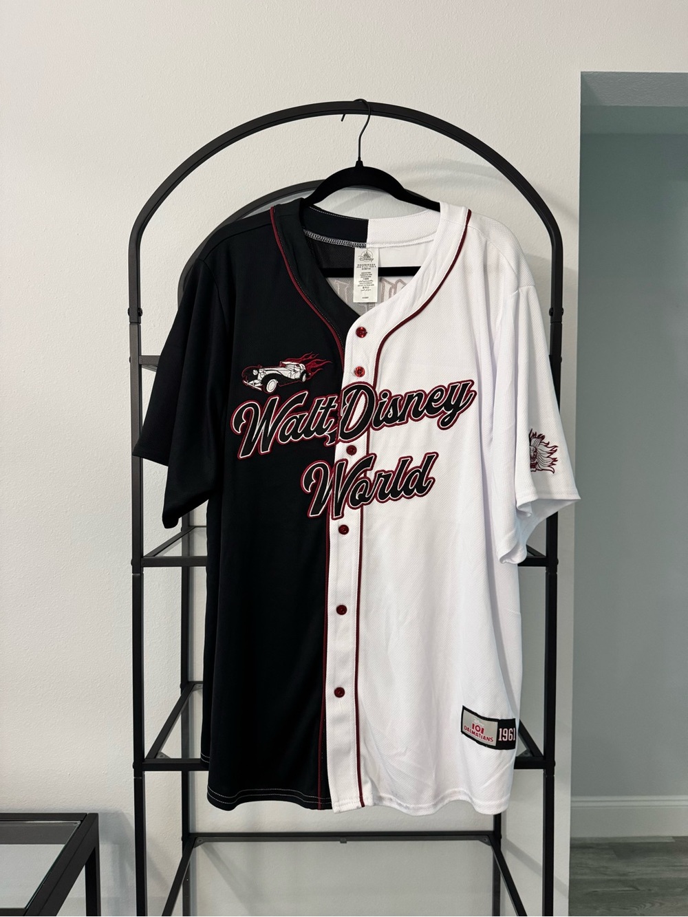 Disney Split-Color Baseball Jersey - Black & White